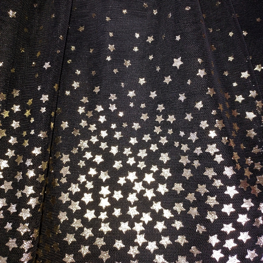 Epic Threads Girls Gold Stars Chiffon Lined Party Dress Size XL - Picture 4 of 8